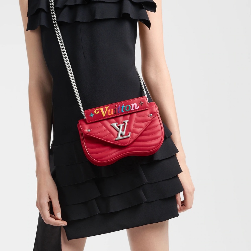 Red Louis Vuitton New wave bag